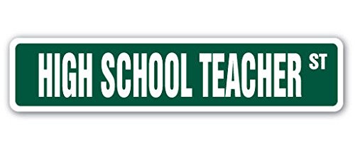 Cortan360 High School Teacher Street Sign - Chemistry & Algebra Ruler - 8