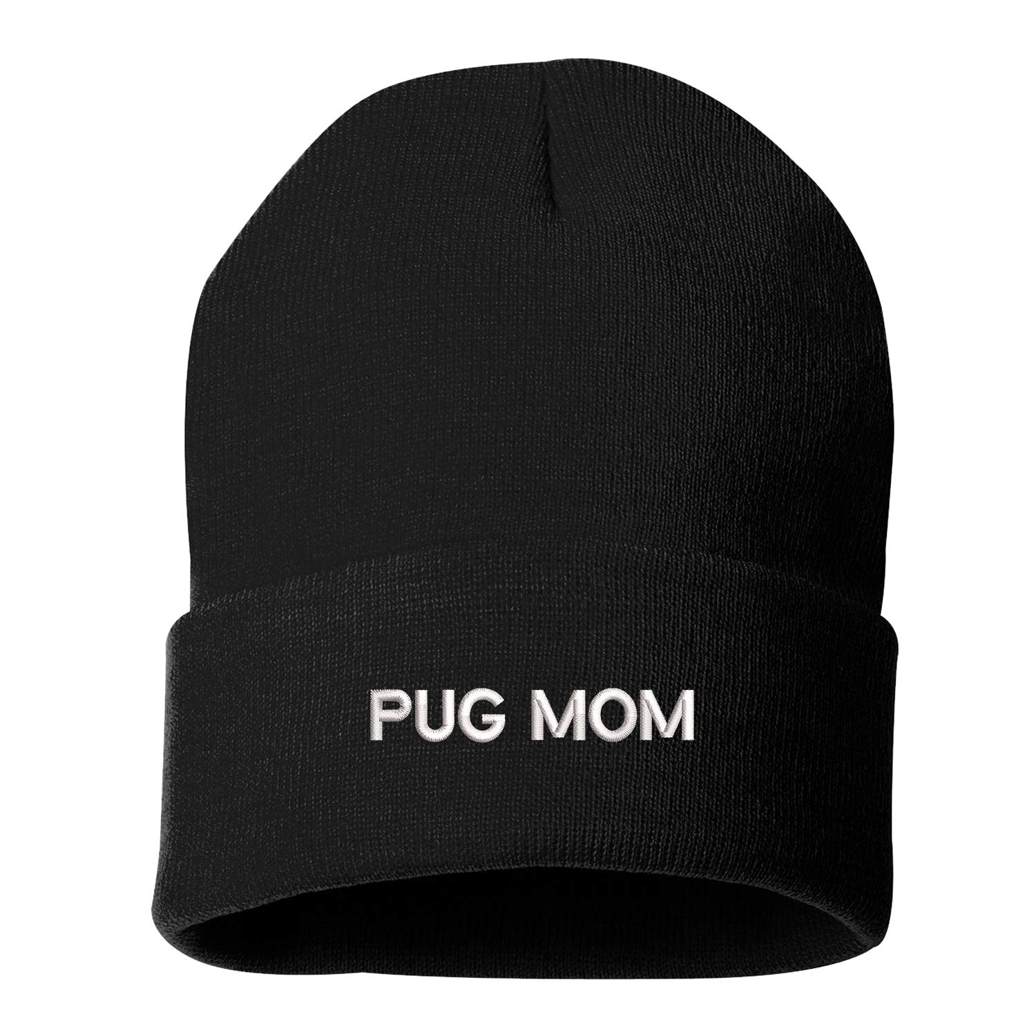Pug Mom Hat - Cute Pug Dog Mom Beanie for Women - Perfect Gift for Dog Lovers & Winter Fashion Accessory