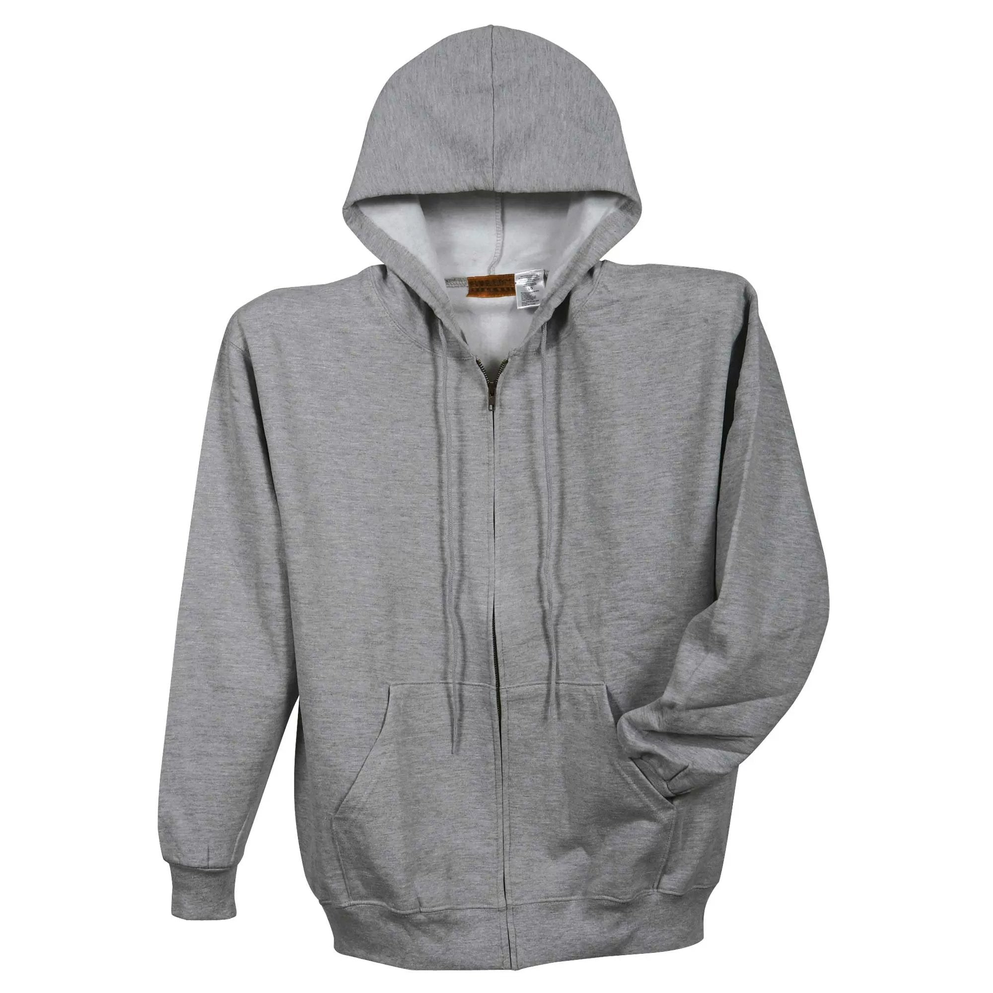 FIVE ROCK® Midweight Hooded Zip Front Sweatshirt for Men - Comfortable Pullover Fleece Jacket for Casual Wear, Outdoor Activities & Gym Workouts