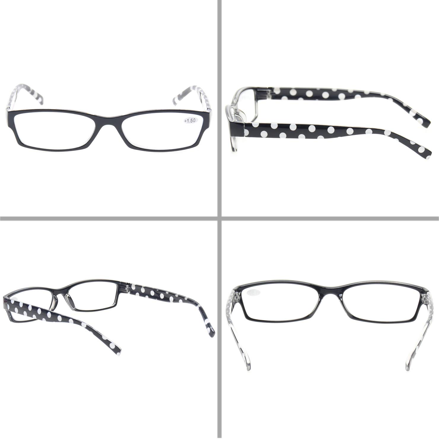Kerecsen Reading Glasses 5 Pack - Fashion Women's Readers for Work & Reading