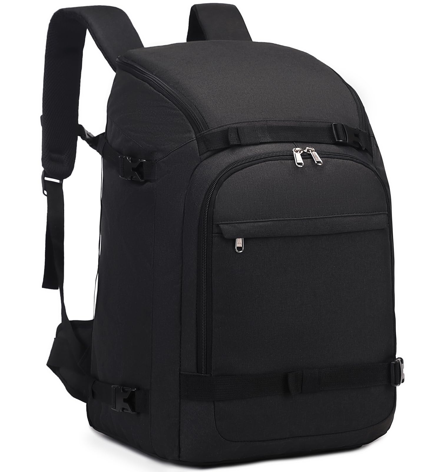 JIANYA 50L Waterproof Ski Boot Backpack - Travel & Snowboard Gear Bag for Helmet, Goggles, Gloves & Accessories | Perfect for Ski Trips & Winter Sports (Black)