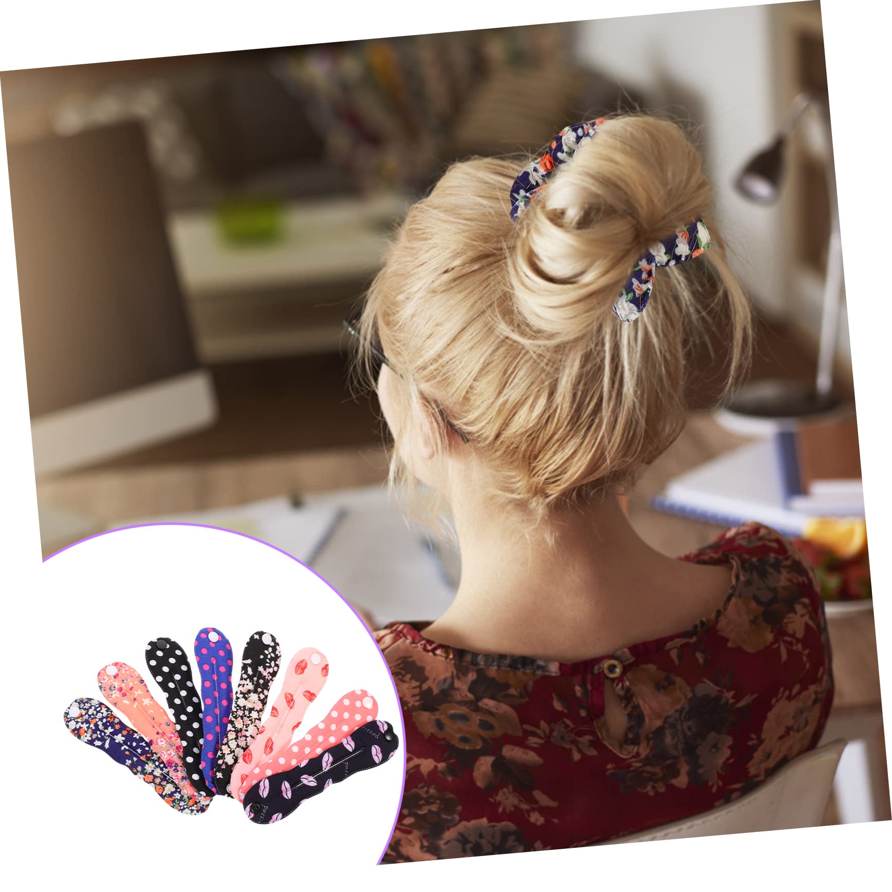 FOMIYES 8-Piece Hair Bun Shaper Maker Set - Twisted Hairband & Styling Tool for Women & Girls - Perfect for Parties, Weddings & Everyday Hairstyles