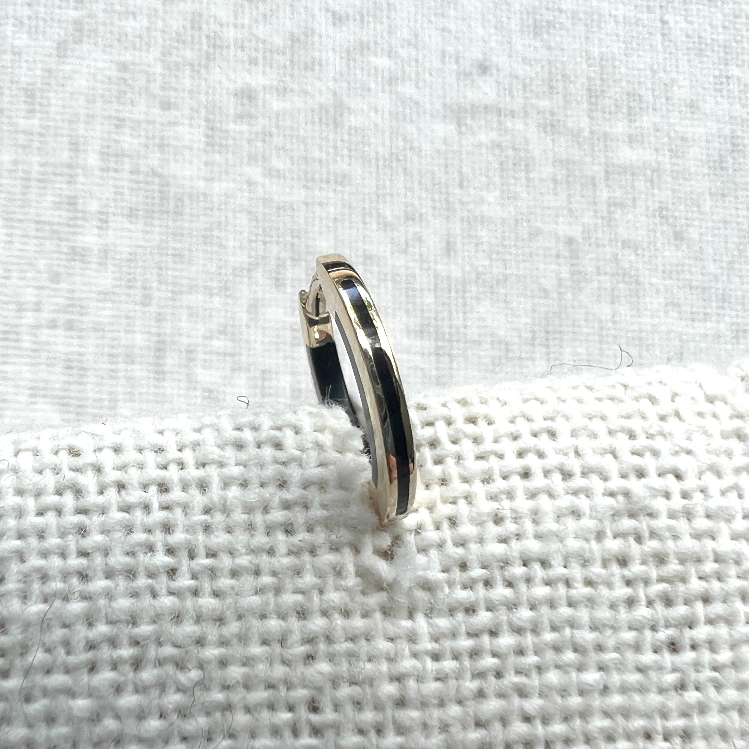 MBF Lost Highway Huggie Hoop Earrings - 8mm, 14K Yellow Gold - Perfect for Everyday Wear & Special Occasions