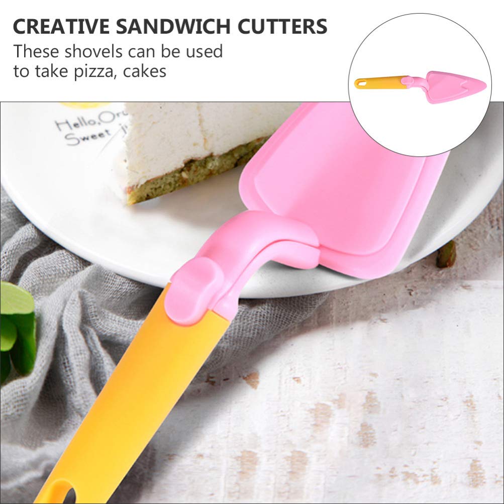 Hemoton 2-Pack Stainless Steel Cake Spatula & Pancake Turner Set - Detachable Telescopic Design for Baking, Cooking, Pizza Cutting - Perfect for Home Kitchen, Restaurants, and Bakeries