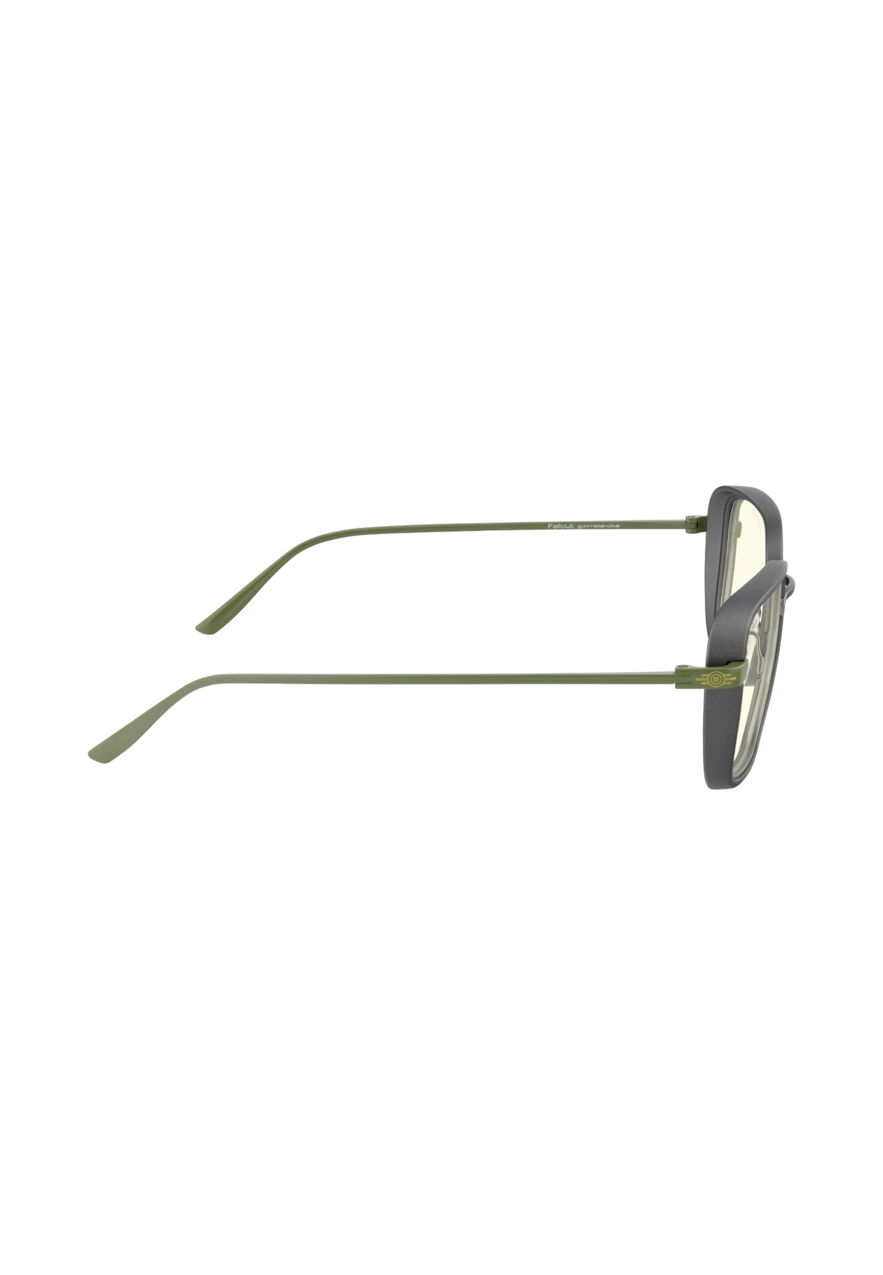 Fallout GUNNAR Gaming Glasses with Blue Light Blocking - Vault 33 Edition - Anti-Eye Strain Computer Glasses for Gamers & Office Workers - Patented Lens Technology for Long Screen Time
