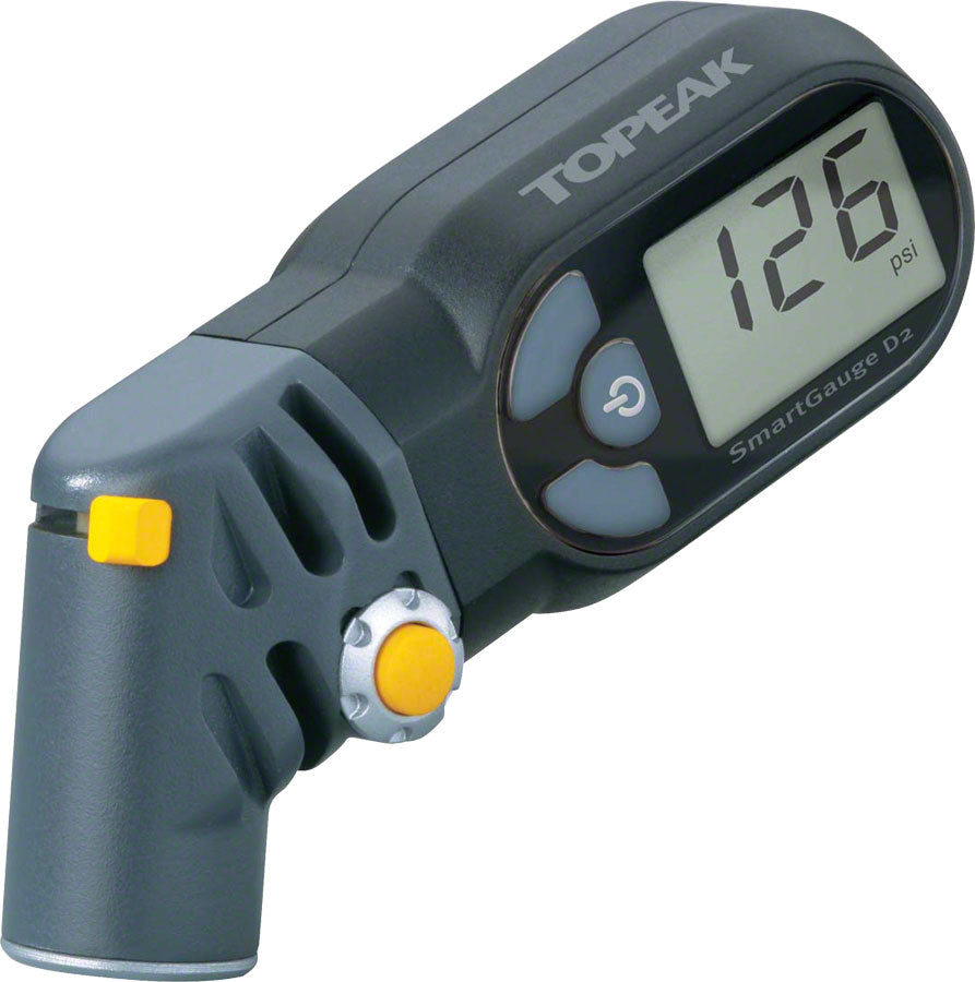 Topeak SmartGauge D2 Digital Bike Tire Pressure Gauge - Presta & Schrader Valve Compatible - 250 PSI - Accurate Bicycle Pump Accessory for Road & Mountain Bikes