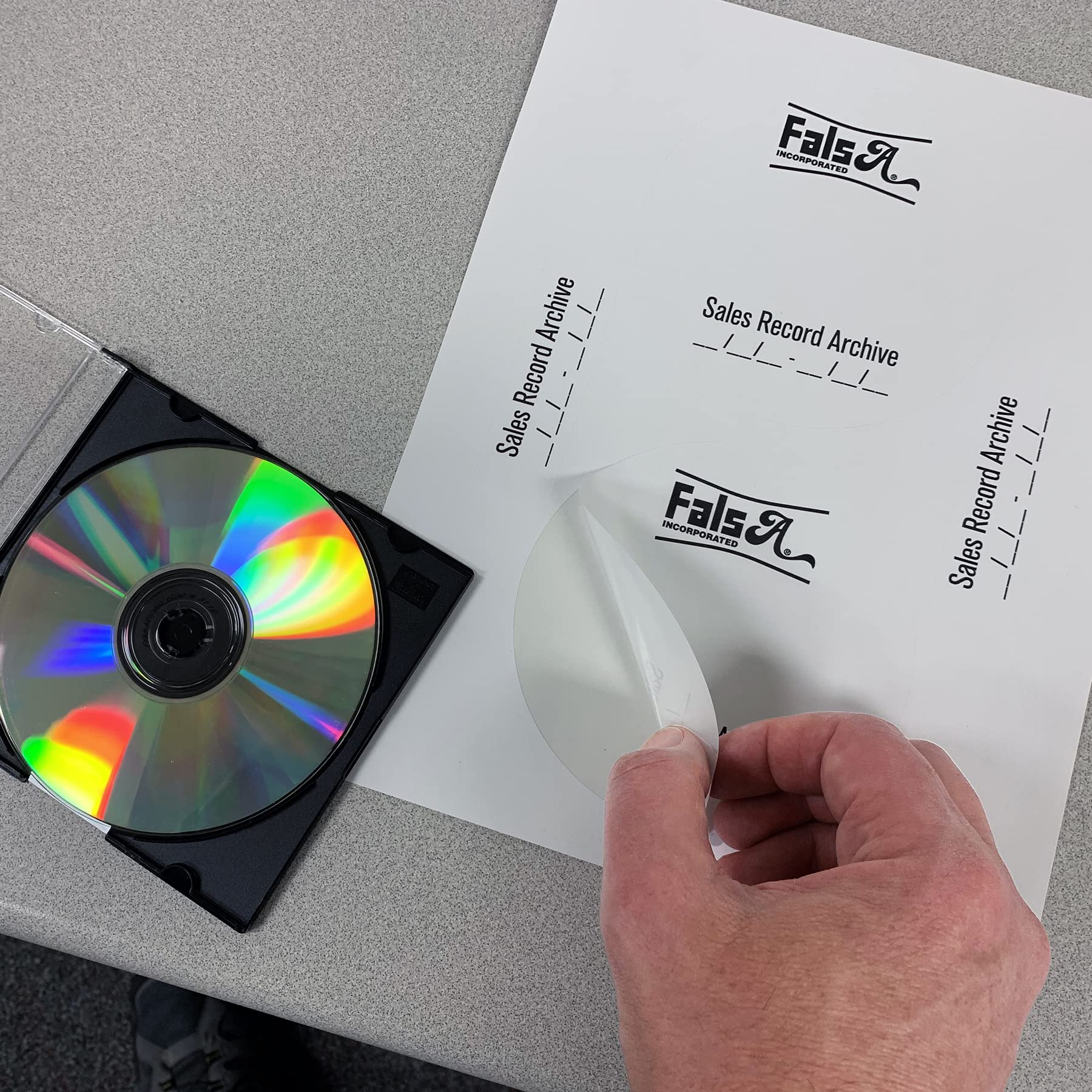 Blank CD/DVD Labels - Neato Full Face Compatible, Small Center Style Spine & Case Labels - Permanent White Matte for Inkjet/Laser Printers - 1000 Sheets (2000 Disc Labels) - Perfect for Media Archiving, Music Albums & Data Backup Organization