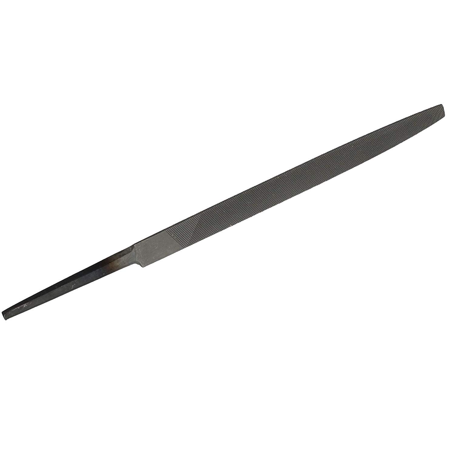Drill America 8-Inch Three Square Second File - DIC Series (Pack of 12) | High-Speed Metal Filing for DIY, Woodworking & Automotive Repair
