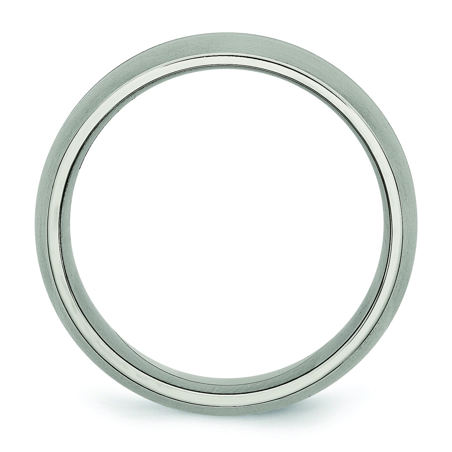 Men's Titanium Wedding Band Ring - 8mm Brushed & Polished Grooved Design - Durable & Comfortable for Everyday Wear - Perfect for Engagement, Anniversary & Special Occasions