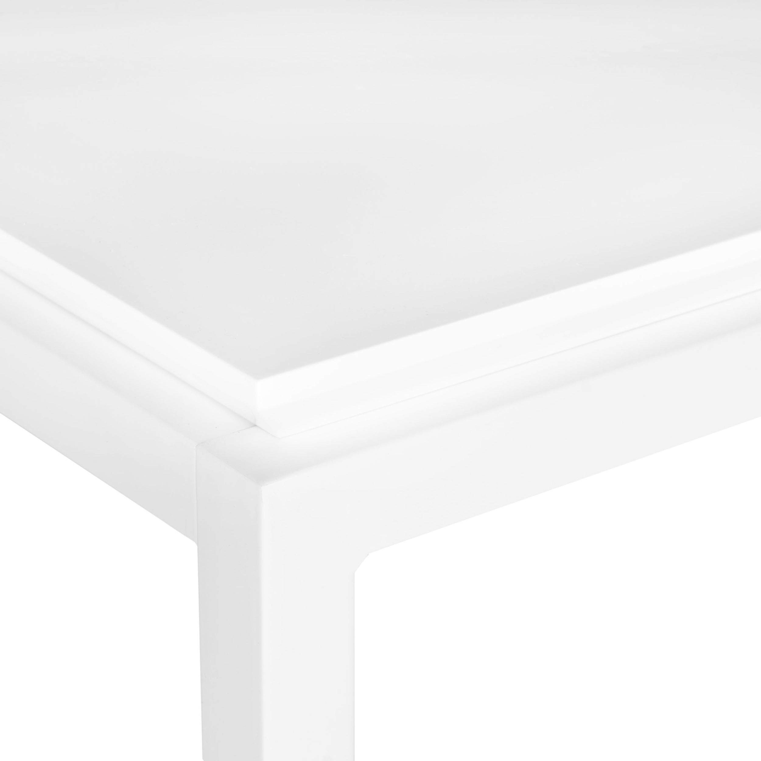 SAFAVIEH Home Collection Duke White Desk - Modern Writing Desk for Home Office, Study & Workspace - Perfect for Small Spaces & Apartment Living