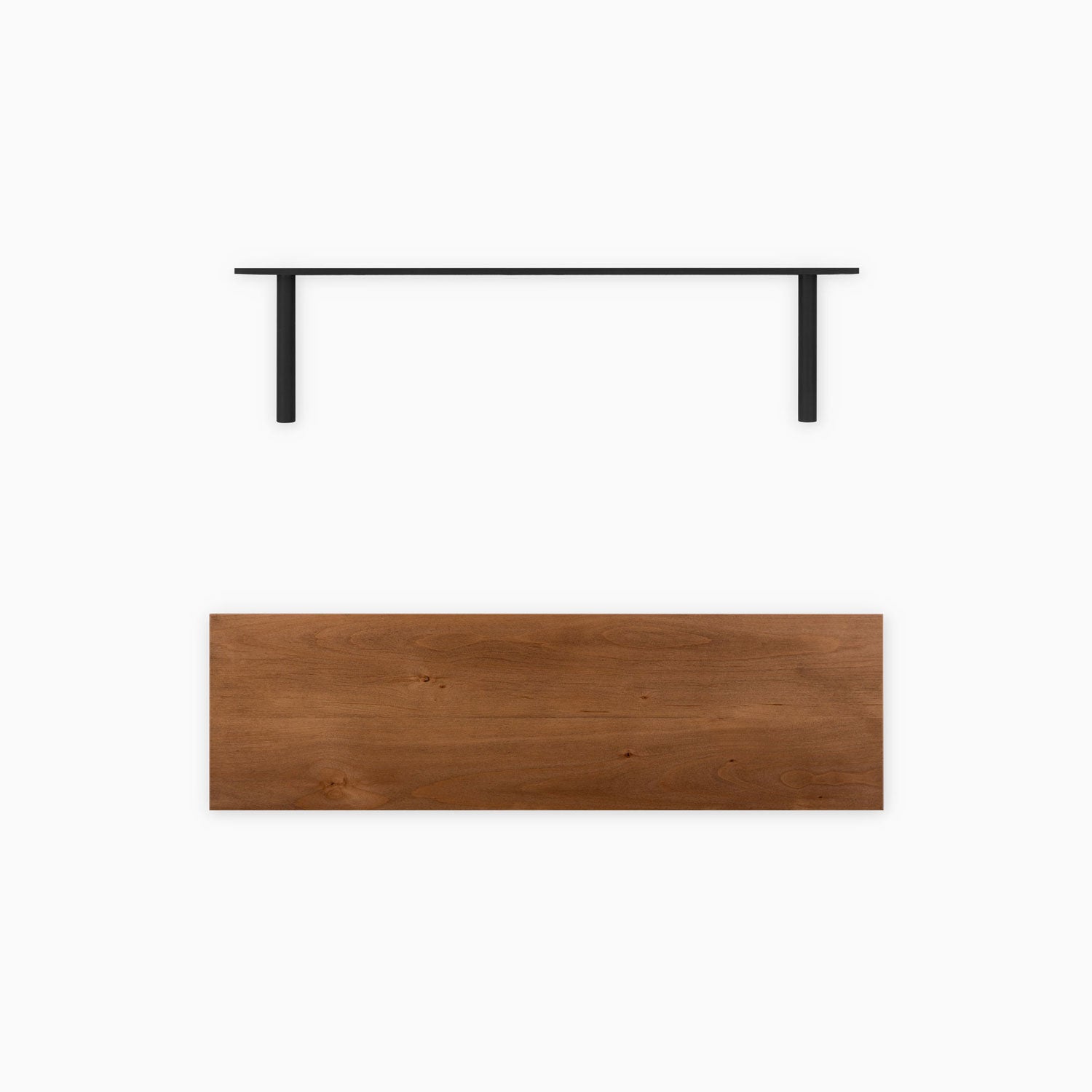 Aksel Nutmeg Floating Shelf - Rustic Wood Wall Shelf for Home Decor, Books & Plants | Perfect for Living Room, Bedroom & Kitchen Storage