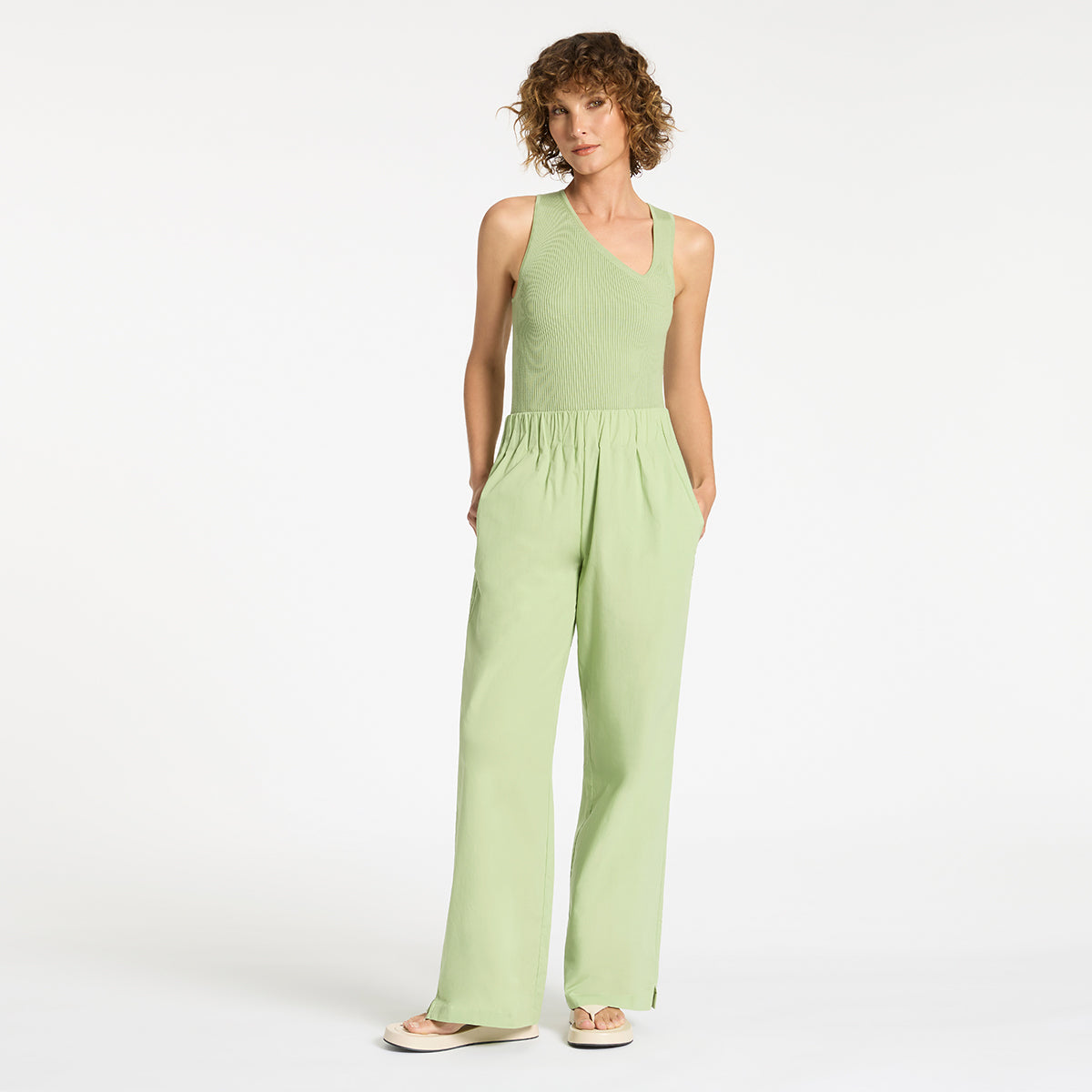 Frontier Women's Casual Pants - Honeydew Green | Comfortable Stretch Trousers for Work, Travel & Everyday Wear