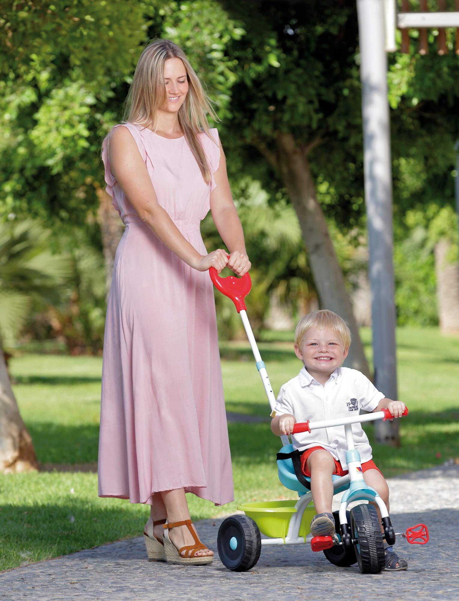 Molto Urban Trike 3-in-1 Convertible Kids Tricycle for Toddlers (Pink) - Perfect for Outdoor Play, Park Rides & Learning to Cycle
