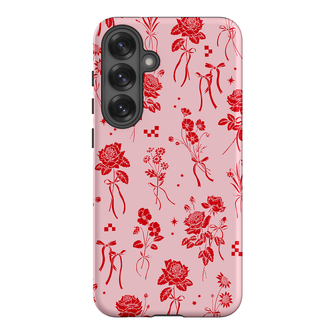 Elegant Rose Bow Phone Case for iPhone & Samsung - Slim Protective Cover with Floral Design for Women & Girls - Perfect for Everyday Use, Parties & Gifts