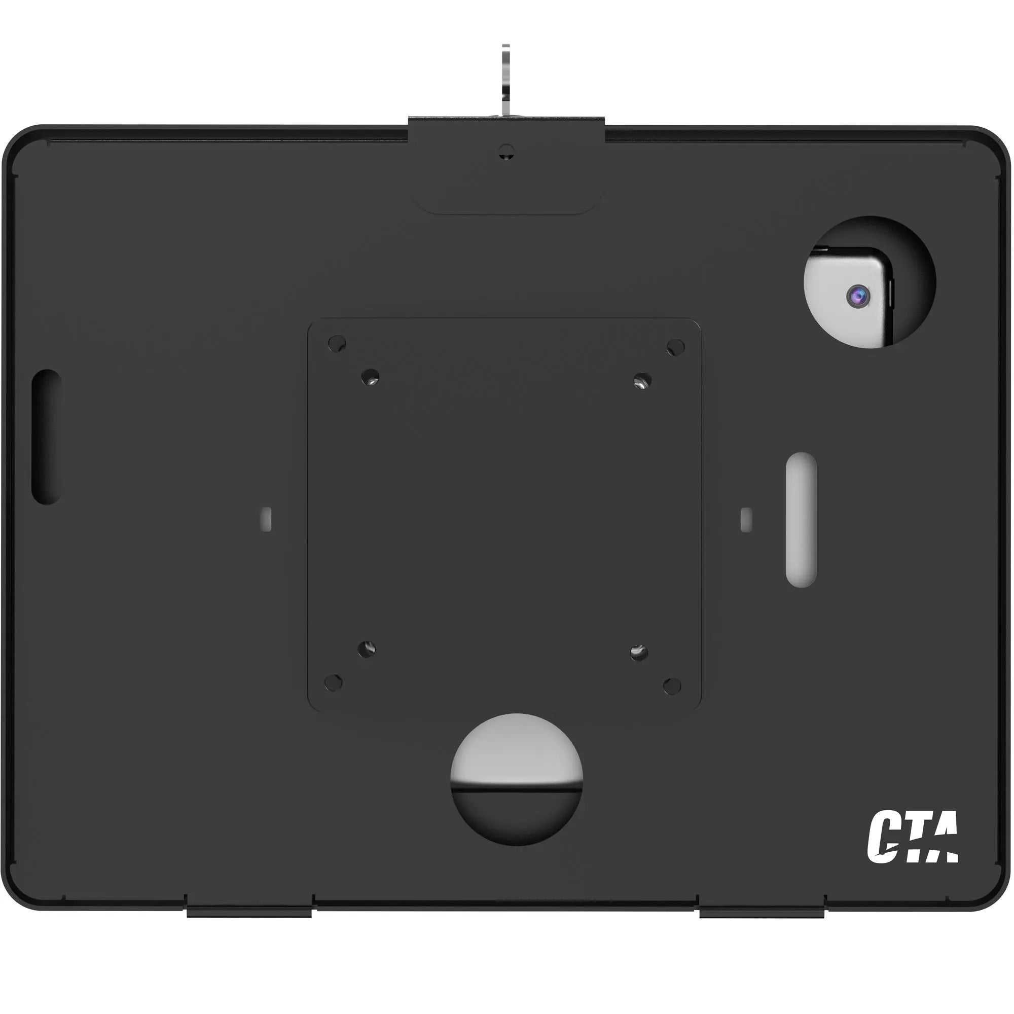VESA Compatible Rotary Ball Head Adjusting Mount with Security Enclosure - Adjustable Monitor Stand for TVs, PCs & Workstations - Perfect for Home Office, Gaming & Conference Room Setup