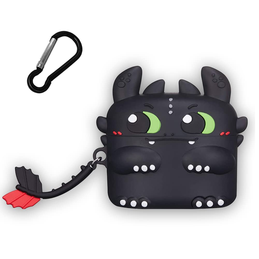 AIYAAIYA 3D Cartoon Cute Night Evil AirPods 3 Case - Silicone Protective Cover with Keychain | Waterproof & Shockproof for AirPods 3rd Generation | Perfect for Travel, Gym & Daily Use