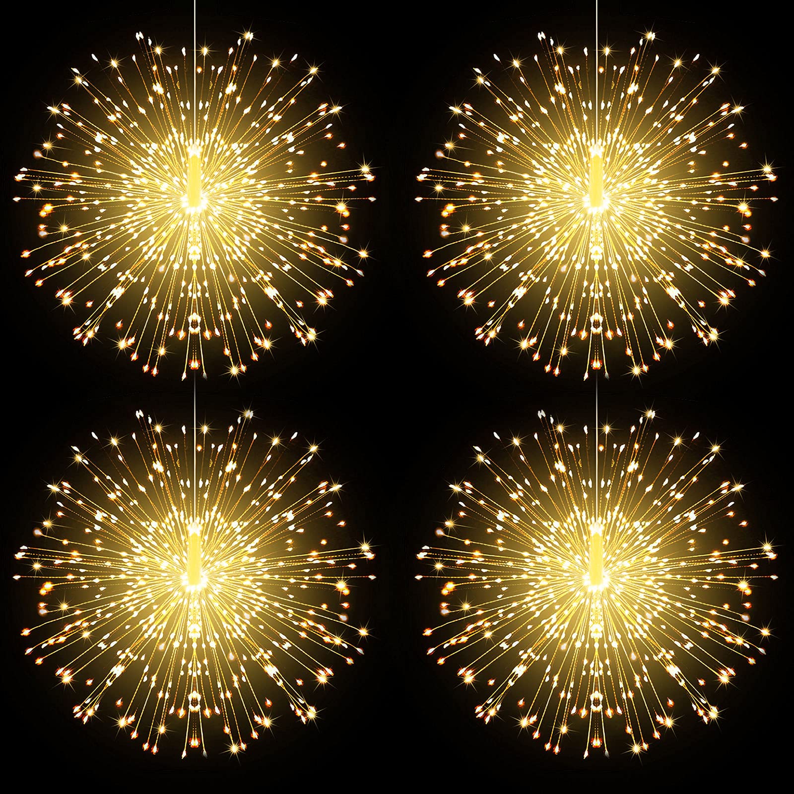 Fairy Christmas String Lights - 225 LED Dimmable with Remote for Indoor/Outdoor Decor