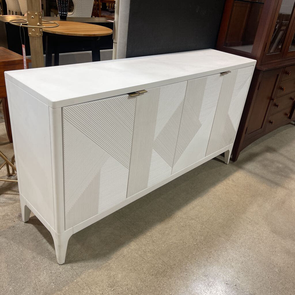 White Nicco Credenza Cabinet - 63
