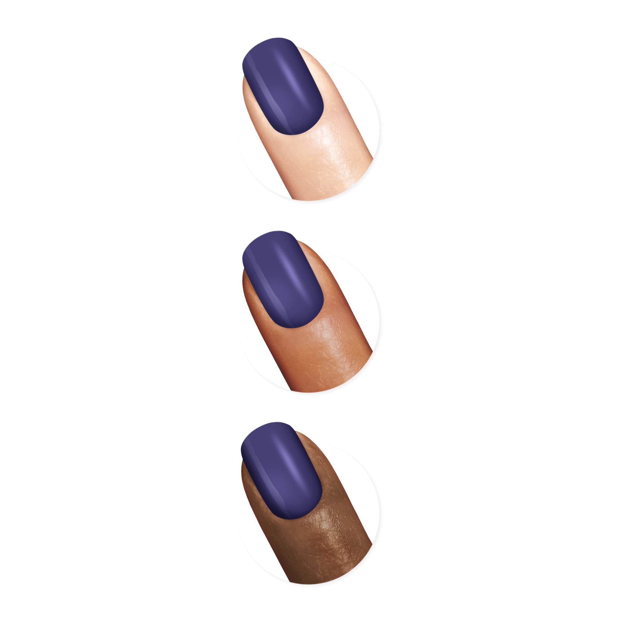 Sally Hansen Miracle Gel™ Nail Polish - Desert Reign Purple, Long-Lasting Gel-Like Formula, No UV Lamp Needed, Chip-Resistant, Salon-Quality Finish | Perfect for Everyday Wear, Special Occasions & DIY Manicures at Home