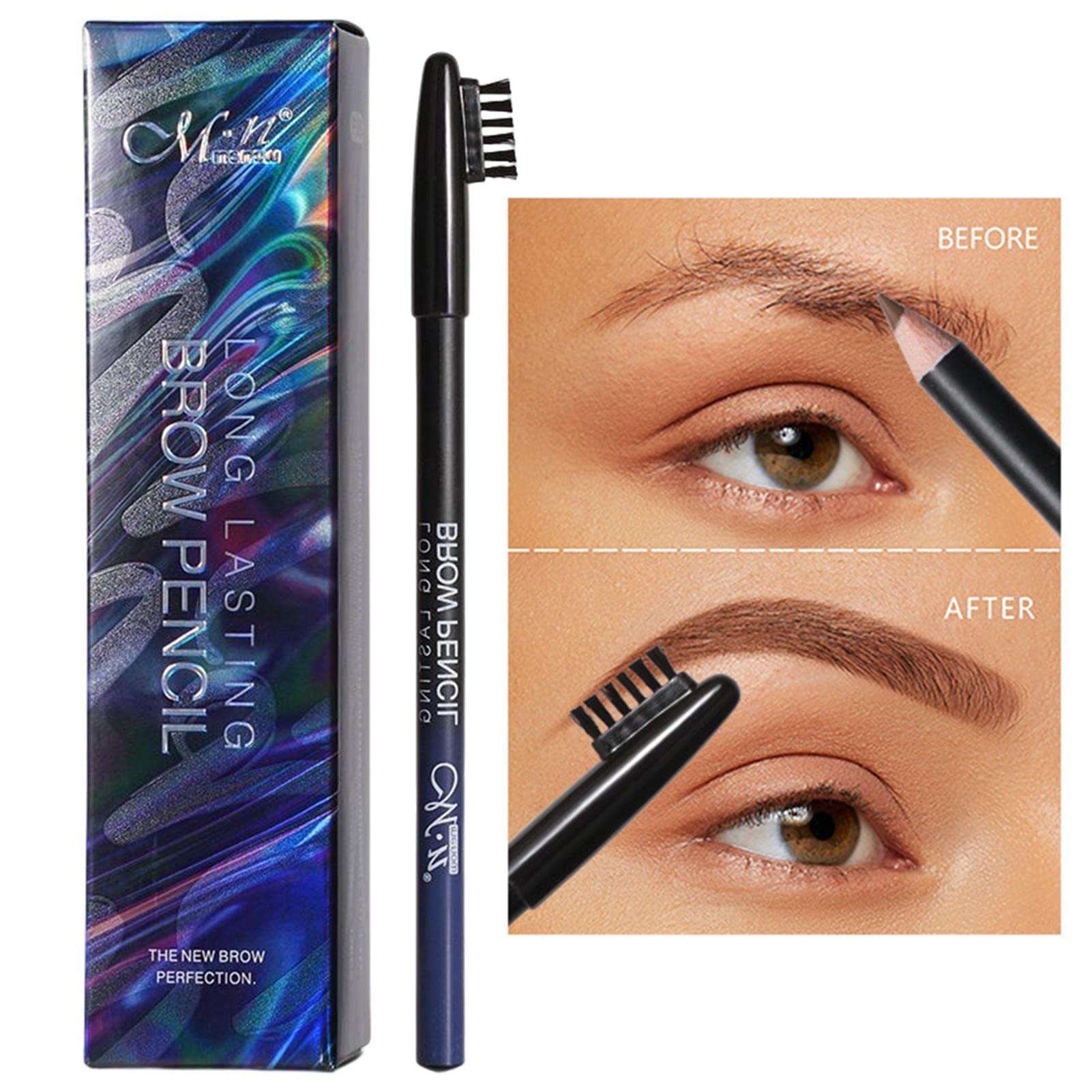 Waterproof & Smudge Proof Eyebrow Pencil with Brush - Long Lasting Eyebrow Definer for Women, Natural Look for Daily Makeup & Special Occasions