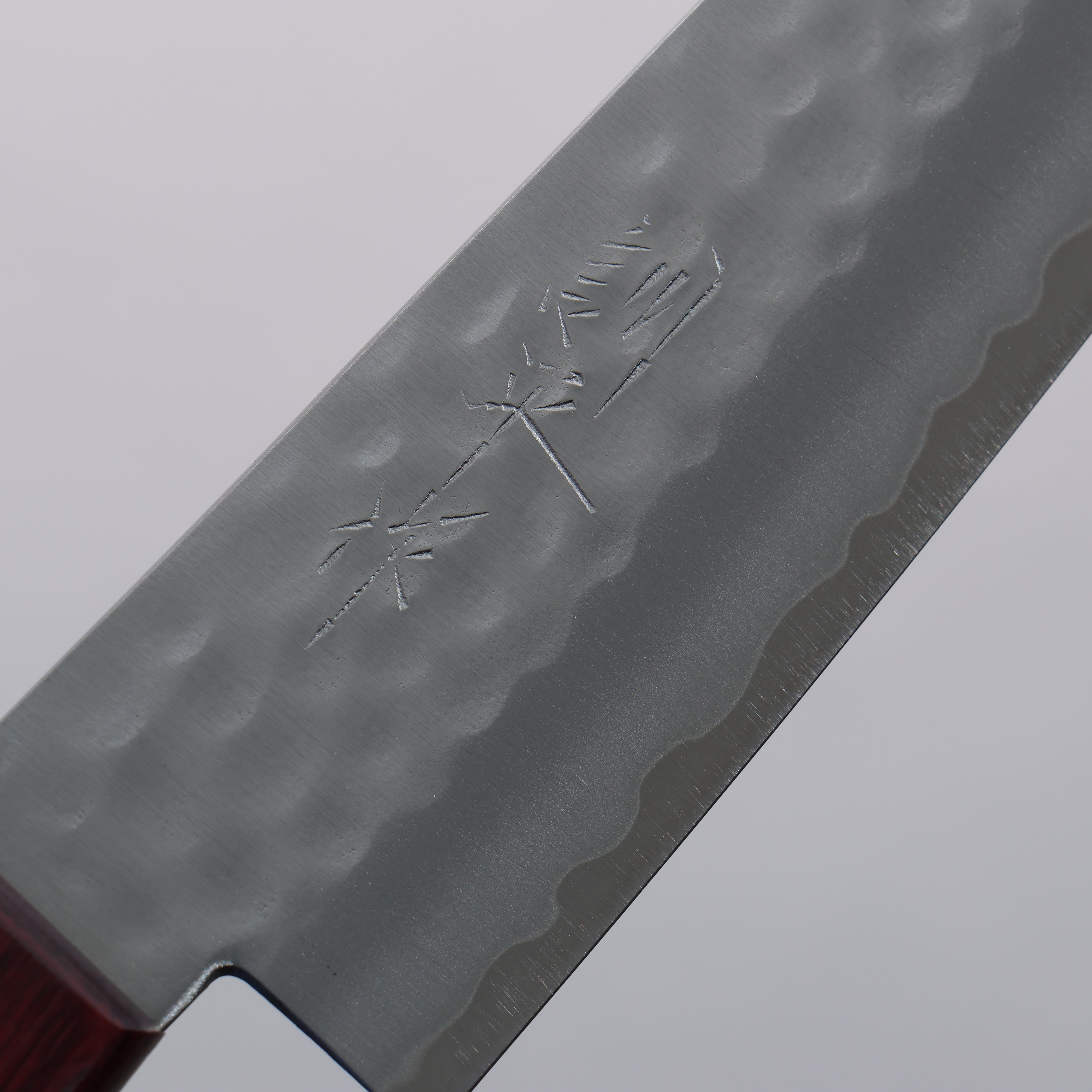 Kunihira VG1 Small Santoku Knife 130mm - Red Pakka Wood Handle Japanese Kitchen Knife for Precise Slicing, Dicing & Chopping - Perfect for Home Chefs & Professional Cooking