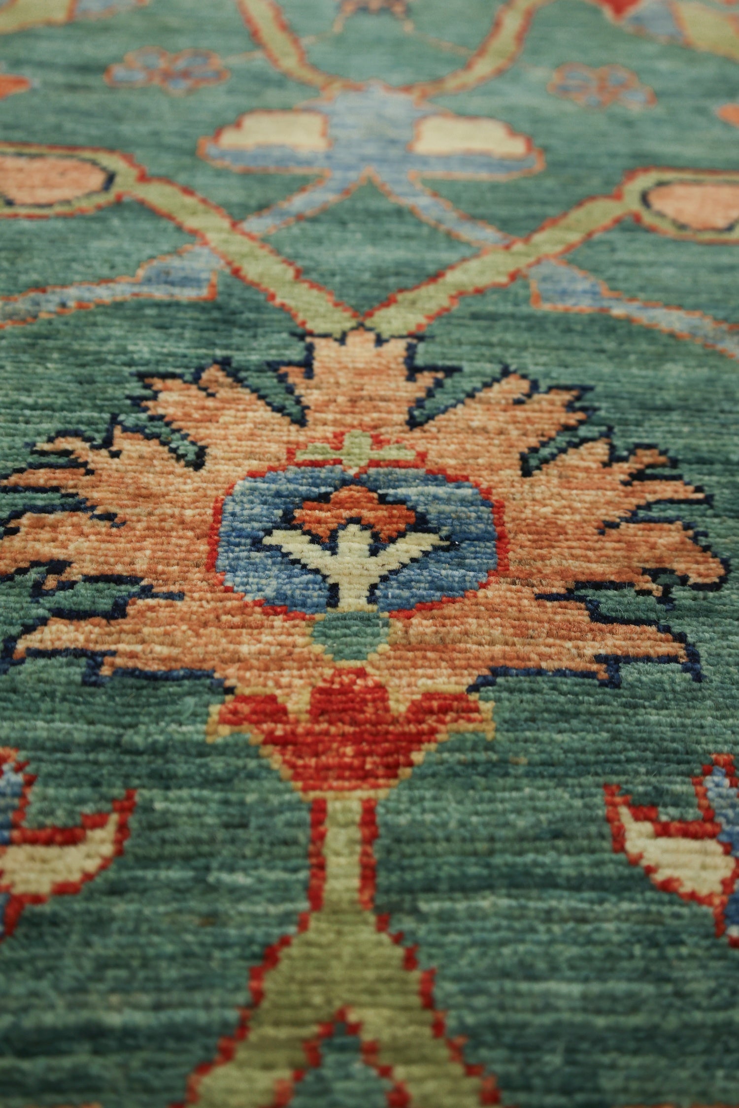 Handwoven Arabesque Tribal Rug - J72087 - Bohemian Home Decor for Living Room, Bedroom, or Office