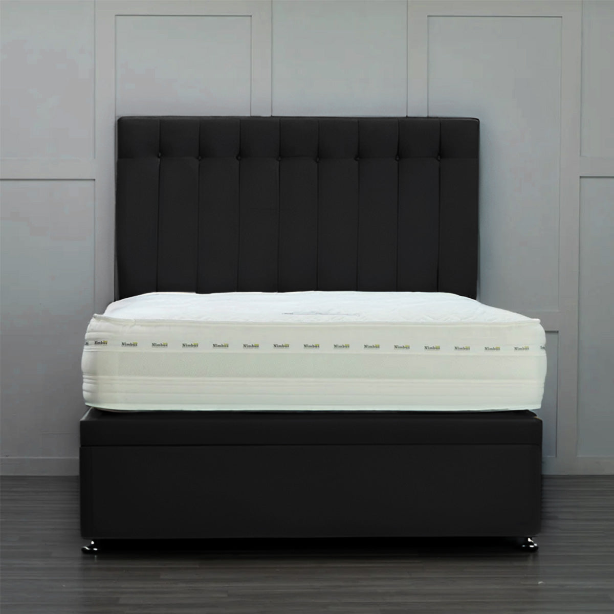 Side Opening Ottoman Bed Base with Storage - Queen Size Platform Bed Frame for Small Spaces - Perfect for Bedroom, Guest Room & Studio Apartments