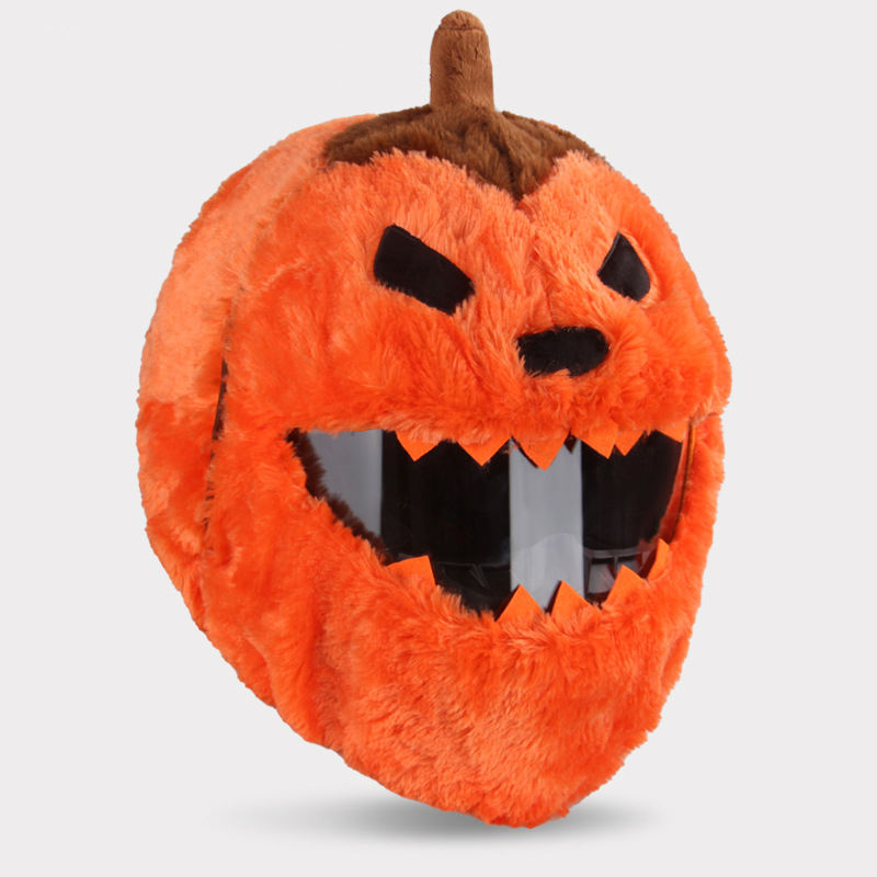 Pumpkin Head Helmet Cover - Fun & Protective Costume Accessory for Halloween, Cosplay, and Festive Events