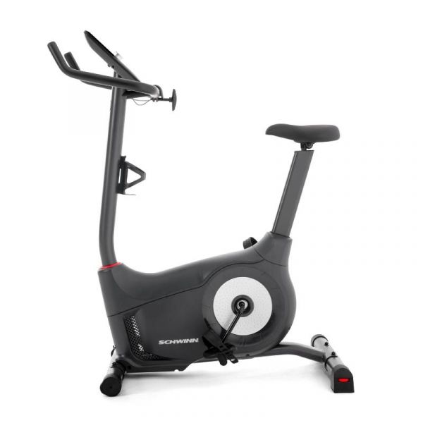 Schwinn 130 Upright Exercise Bike for Home Gym - Indoor Cycling Bike with LCD Display & Heart Rate Monitor - Perfect for Cardio Workouts & Fitness Training