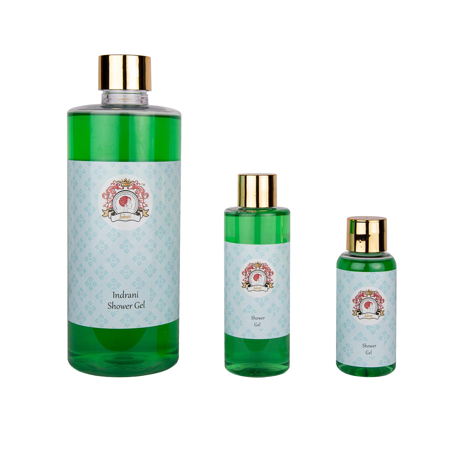Indrani Shower Gel 50ml (Pack of 4) - Moisturizing Body Wash for Men & Women, Natural Ingredients, Refreshing Fragrance | Perfect for Daily Use, Travel & Gym