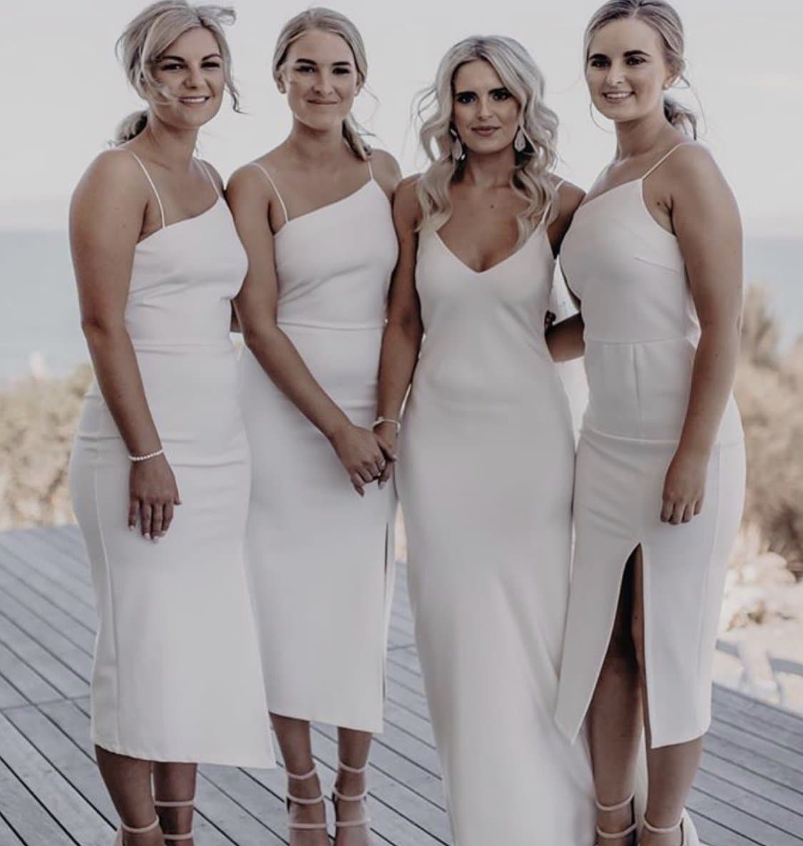 Kenzie Midi Dress for Women - Elegant White Summer Dress for Casual Wear, Office & Date Night | Flowy A-Line Knee Length Dress with Short Sleeves