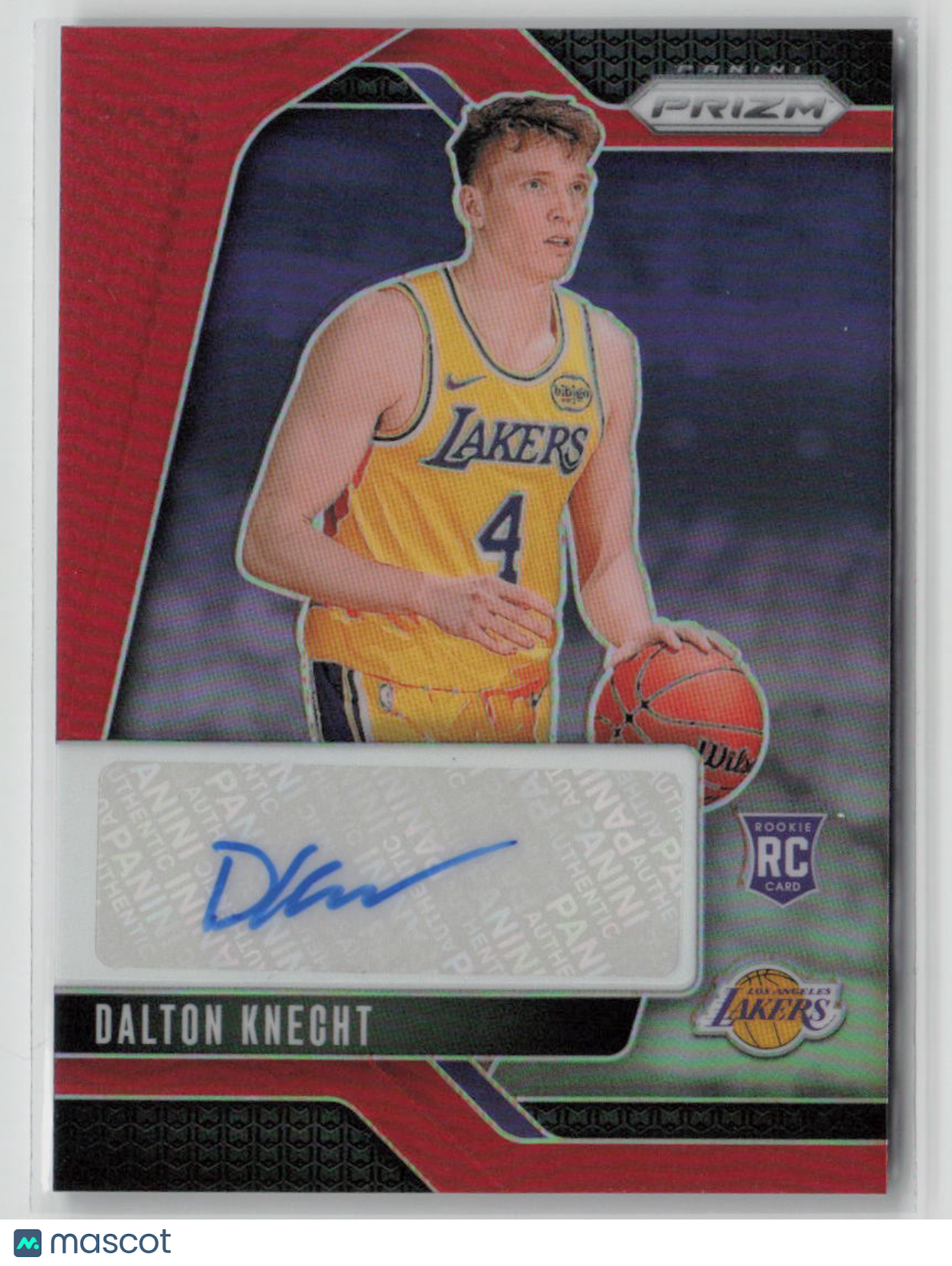 2024 Panini Prizm Dalton Knecht Autograph Rookie Card #RSI DKL 08/99 - Rare Collectible for Basketball Fans & Sports Memorabilia Enthusiasts - Perfect for Trading, Collecting, and Displaying in Your Man Cave or Sports Room