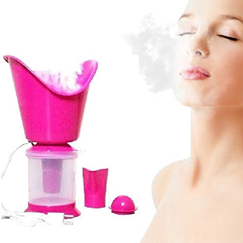 3-in-1 Steam Vaporizer for Face & Sinus Relief - Nasal Inhaler for Cold, Cough & Congestion - Safe for Kids & Adults - Perfect for Home & Travel Use (Clear)