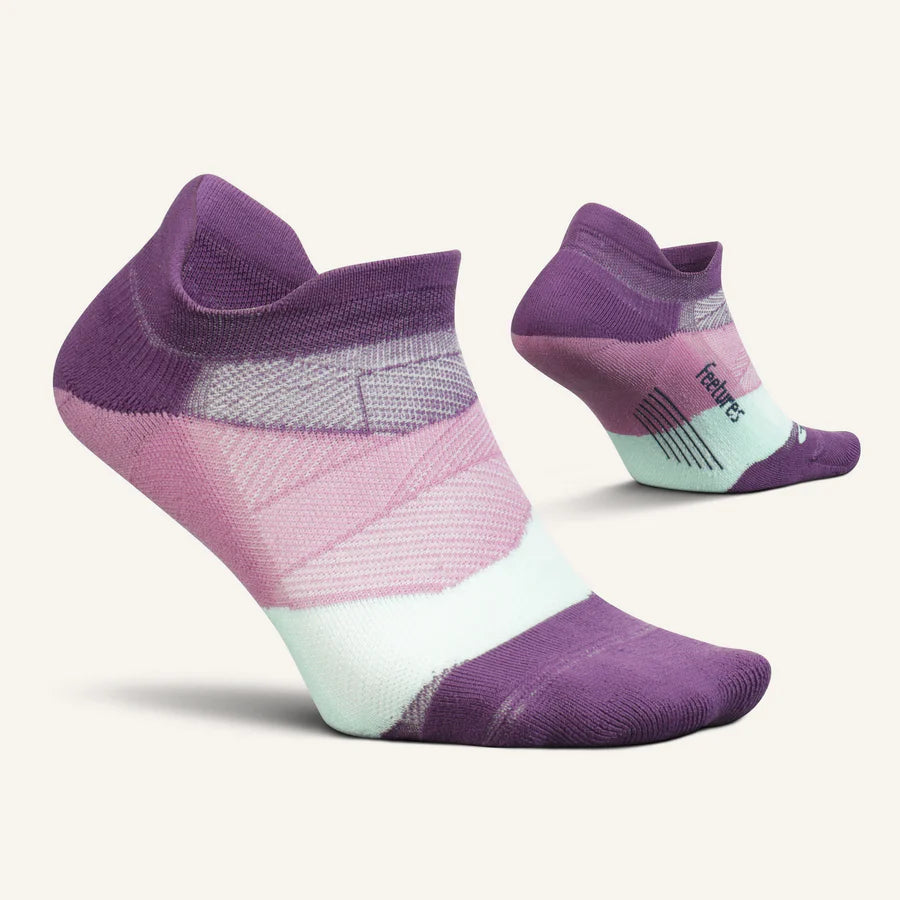 Elite Ultra Light Cushion No Show Socks for Women & Men - Breathable Invisible Liner Socks (Peak Purple) | Perfect for Running, Sneakers & Casual Wear