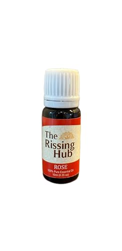 Pure Rose Essential Oil for Hair Growth & Skin Care - 100% Natural Hair Fall Control Solution | 10ml | Promote Healthy Hair & Glowing Skin | Perfect for Aromatherapy, Massage & DIY Beauty Recipes