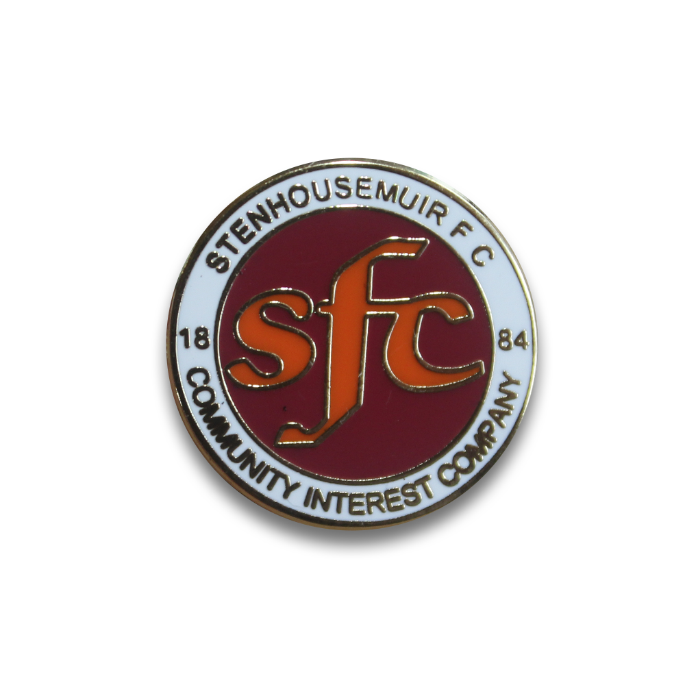 Stenhousemuir FC Pin Badge - Official Football Club Enamel Lapel Pin - Collectible Fan Merchandise for Sports Enthusiasts - Perfect for Jerseys, Hats, and Backpacks