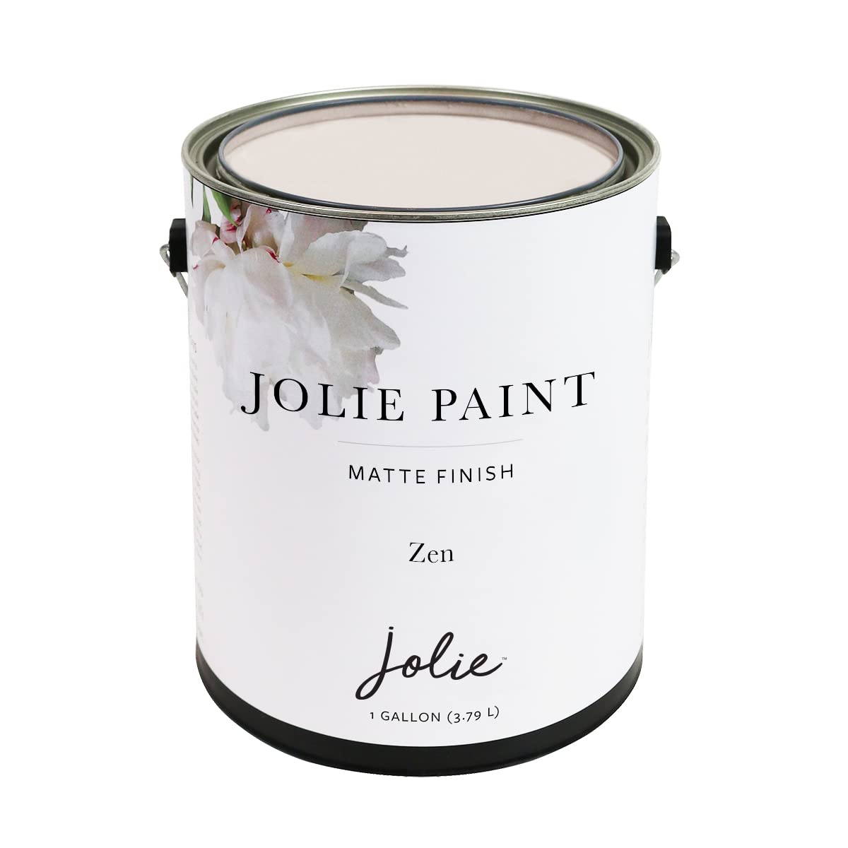 Jolie Matte Finish Paint - Non-Toxic Water-Based Furniture Paint for Cabinets, Floors, Walls & Home Decor - Gallon Size in Zen Beige Taupe - Perfect for DIY Home Renovation & Furniture Upcycling Projects