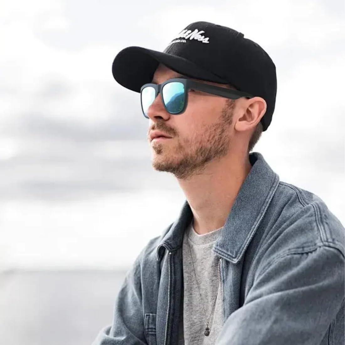 GS01 Smart Bluetooth Sunglasses with Built-in Speakers - UV400 Polarized Lens, Open Ear Music, Touch Control - Perfect for Running, Cycling & Outdoor Activities