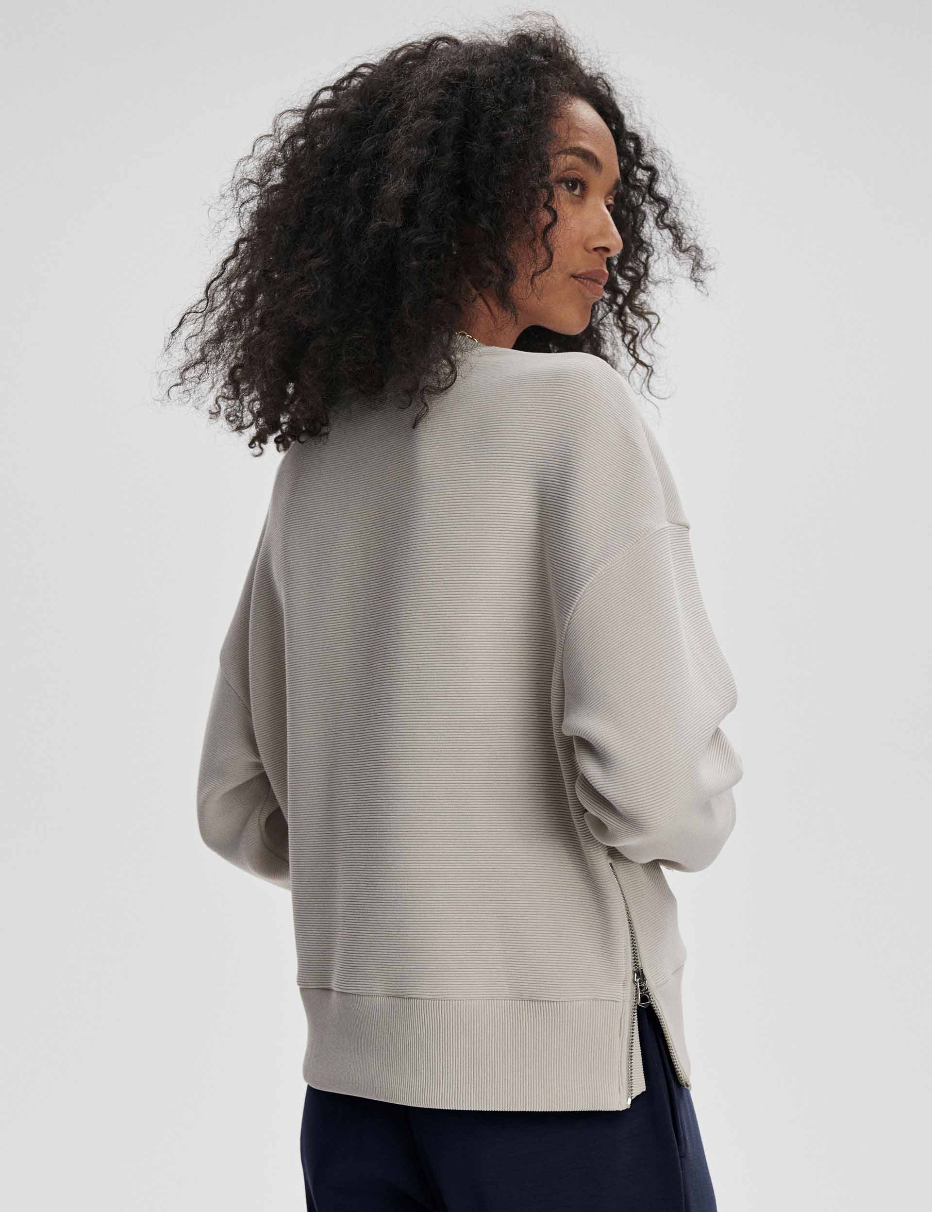 Addelyn Women's Sweatshirt - Soft Silver Grey Pullover for Casual Wear & Lounge Comfort | Perfect for Everyday Outfits & Relaxing at Home