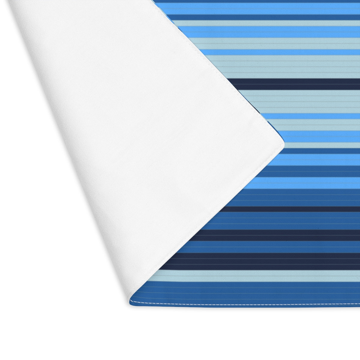 Southwestern Blue Striped Placemats Set of 4 - Washable Cotton Table Mats for Kitchen Dining, Perfect for Southwestern Decor & Casual Meals