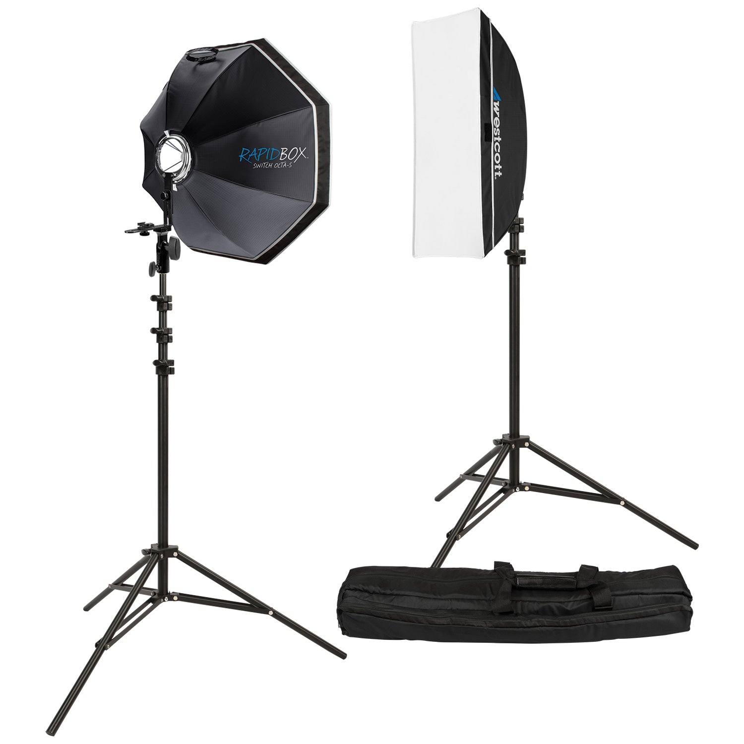 Rapid Box Switch 2 Light Round Head Speedlight Kit - Professional Photography Lighting for Studio, Portrait, and Product Photography