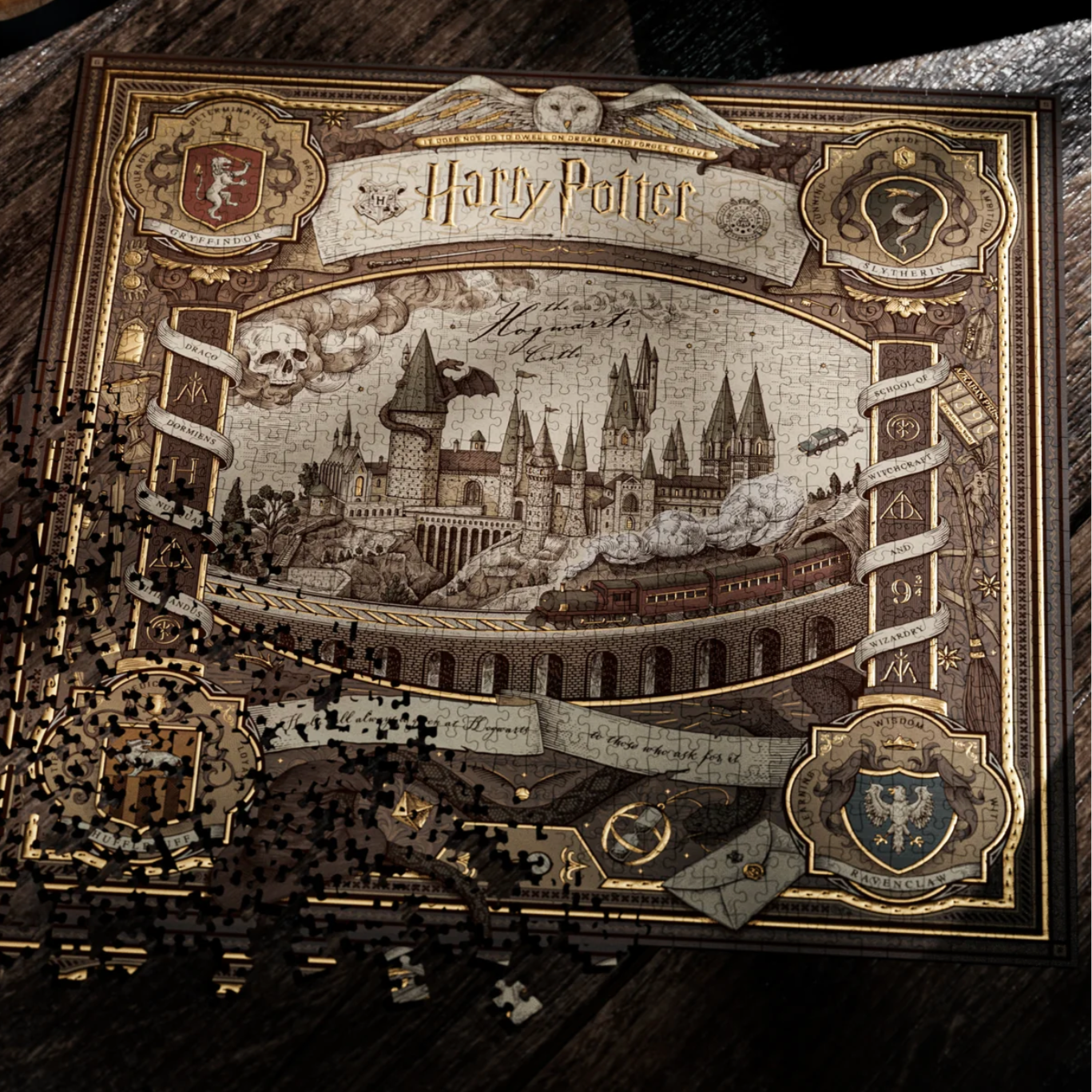 Harry Potter 1000-Piece Jigsaw Puzzle - Official Wizarding World Collectible for Adults & Kids - Perfect for Family Game Nights & Harry Potter Fans
