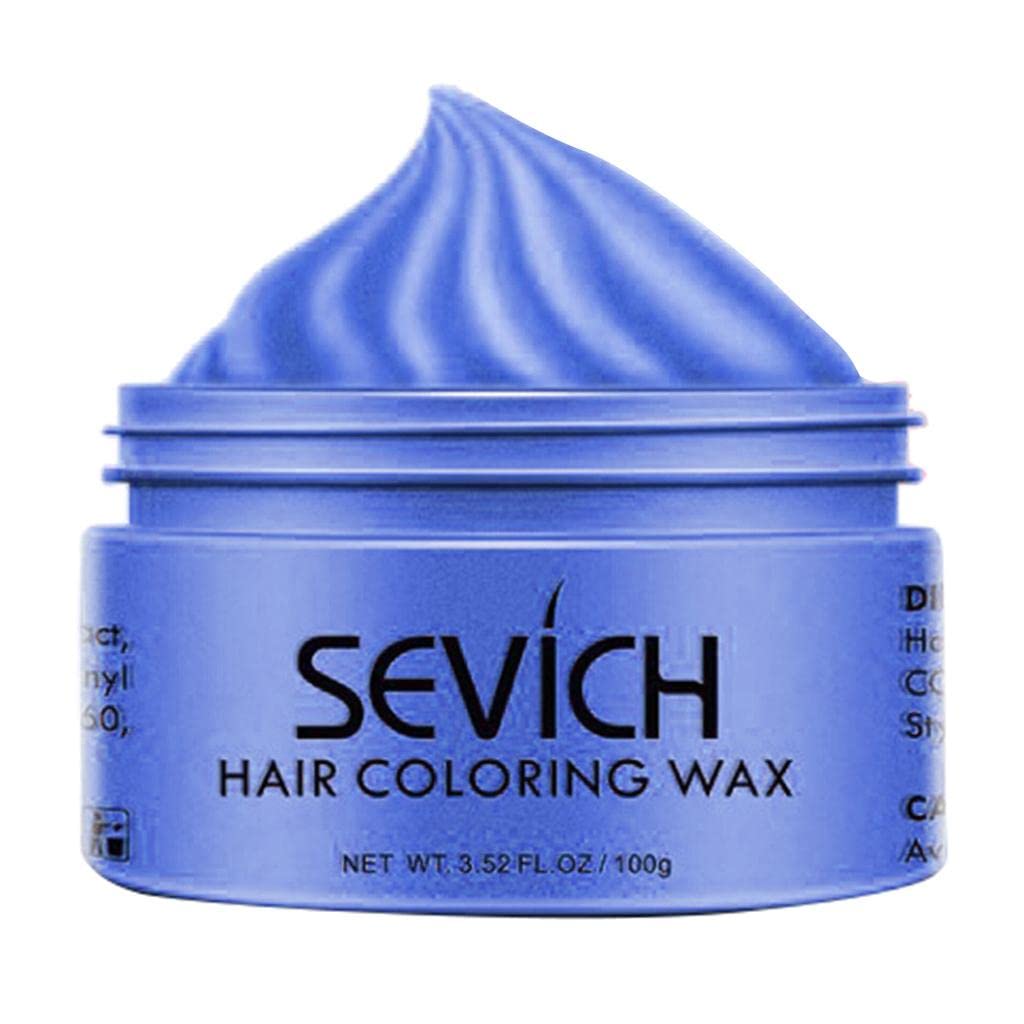 SAZ DEKOR® Temporary Hair Color Wax - Instant Blue Hair Dye for Styling & Natural Look | Washable & Non-Damaging | Perfect for Parties, Cosplay & Daily Fashion
