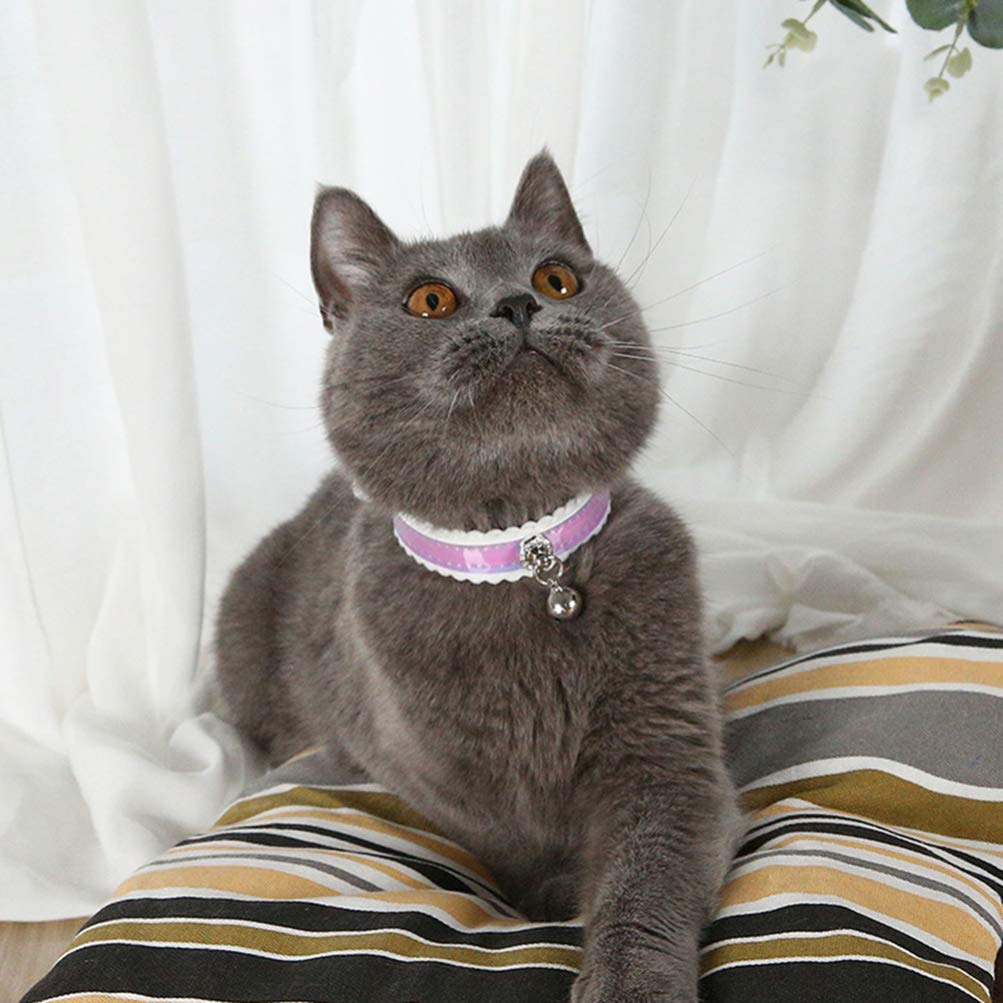 POPETPOP Adjustable Cat Bell & Dog Tracker Collar - Cute Custom Pet Bow Tie Necklace for Small Puppies - Fancy Leash for Walking, Training & Grooming (1 Piece) - Perfect for Daily Walks, Pet Parties & Photo Shoots