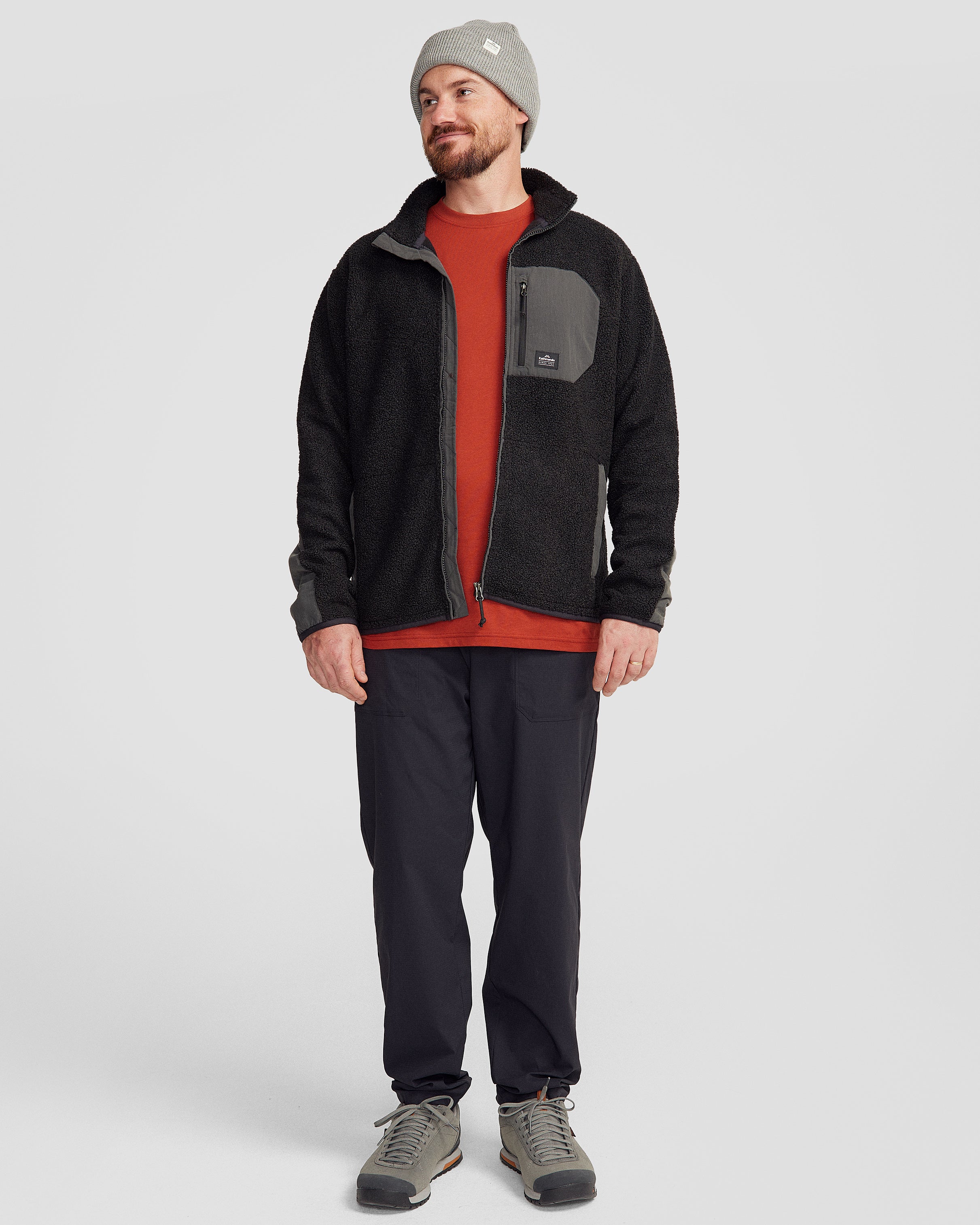 Men's Co Z High Pile Jacket v3 - Black Stingray | Warm Winter Coat for Outdoor Activities & Casual Wear