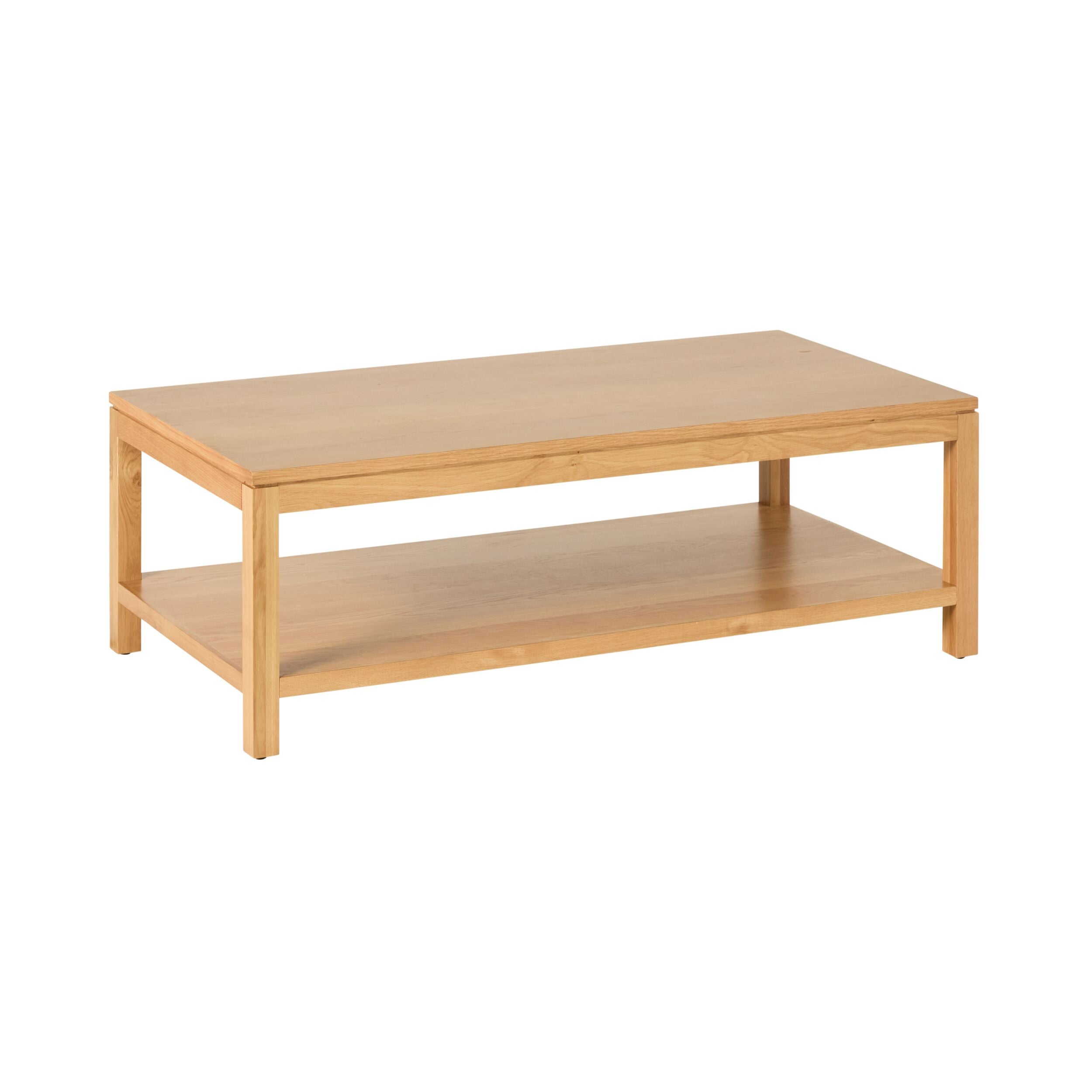Modern Avalon Rectangle Coffee Table - Light Oak Finish - Perfect for Living Room, Lounge & Office Decor