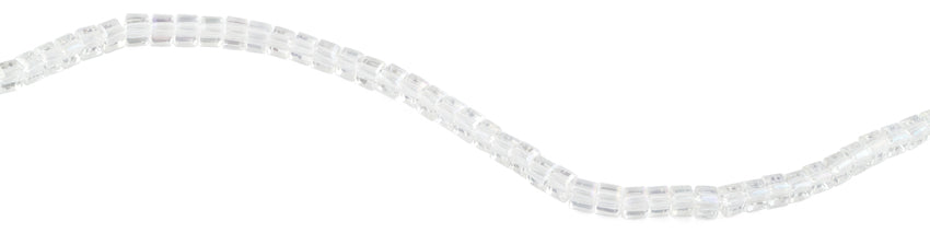 6X6mm Clear Square Faceted Crystal Beads for Jewelry Making - DIY Bracelets, Necklaces, Earrings & Craft Projects - Premium Sparkling Glass Beads for Beading, Scrapbooking & Home Decor
