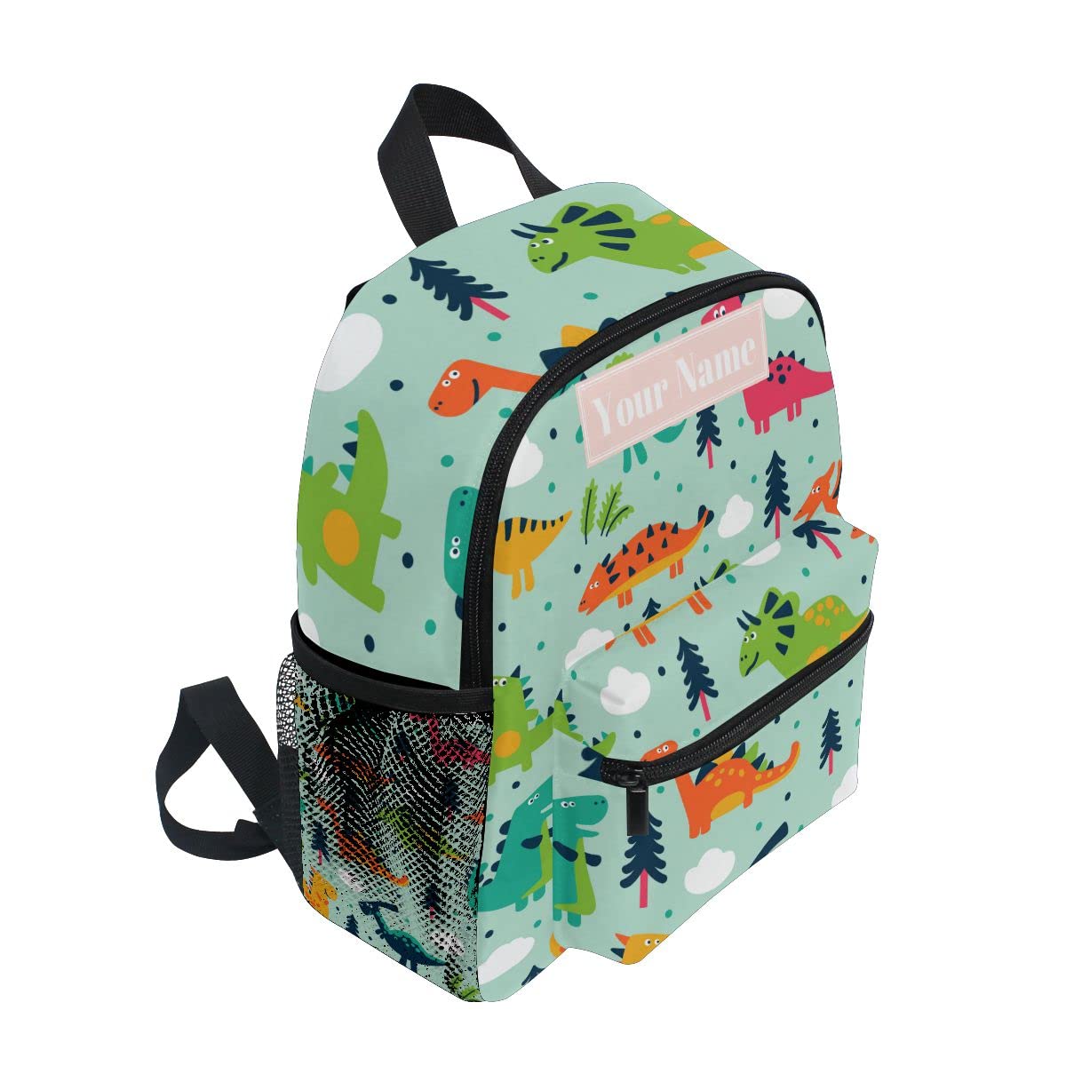 Personalized Dinosaur Preschool Backpack with Adjustable Chest Strap - Custom Name Daycare Bag for Toddlers | Perfect for School, Travel & Outdoor Adventures