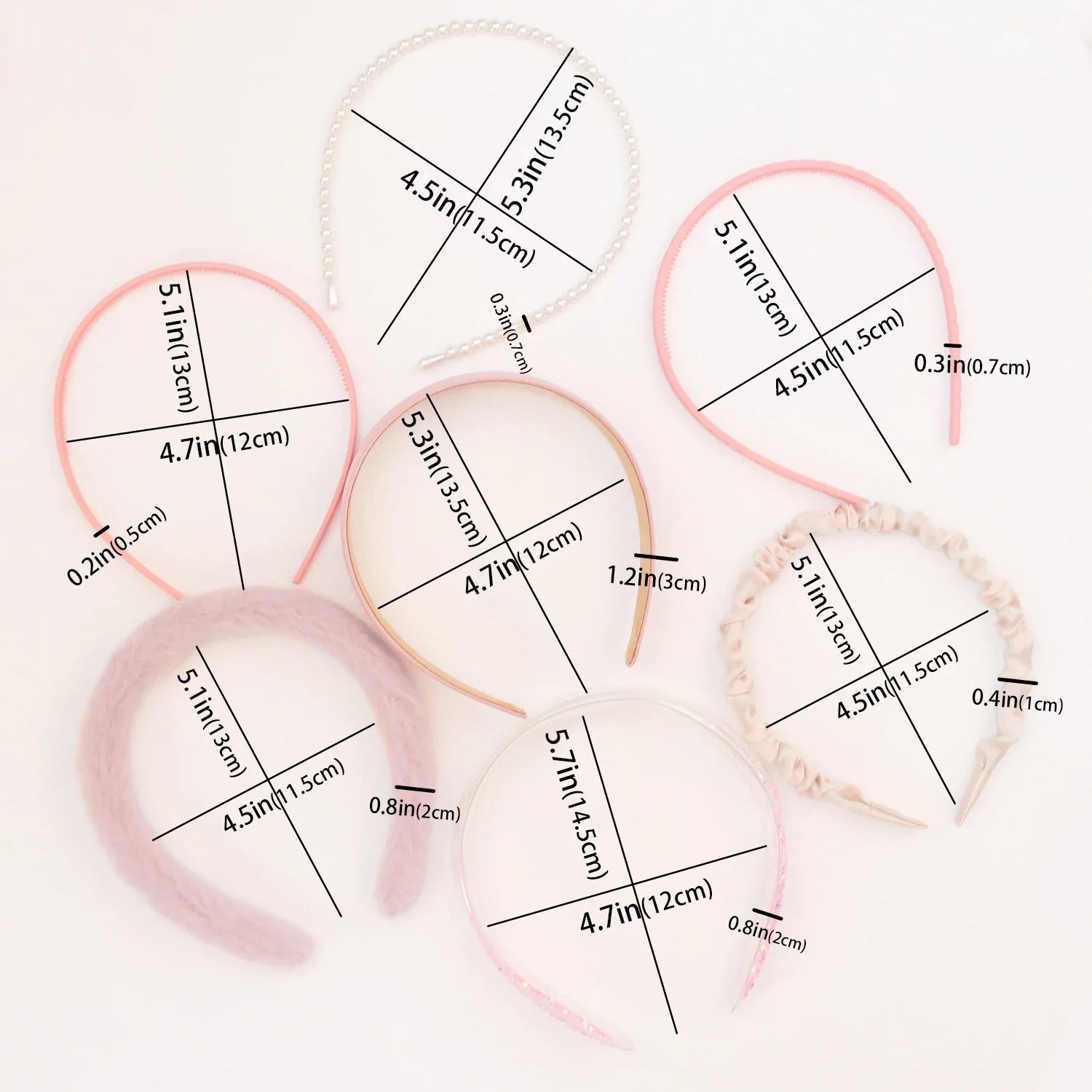 7 Pcs Pearl Headbands for Women - Elegant Hair Accessories for Weddings, Parties & Everyday Wear