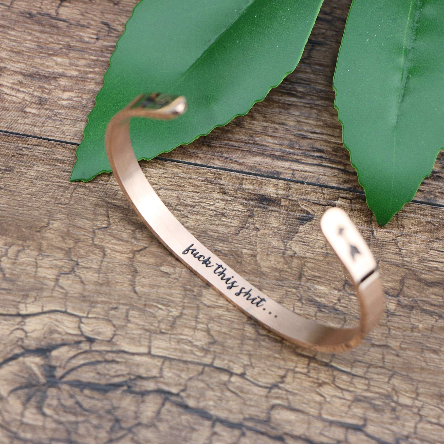 JoycuFF Stainless Steel Bracelet for Women - Elegant Cuff Bangle Gift for Mother, Mom, Wife - Christmas, Birthday, Thanksgiving Present - Meaningful Year-Round Jewelry for Special Occasions & Everyday Wear